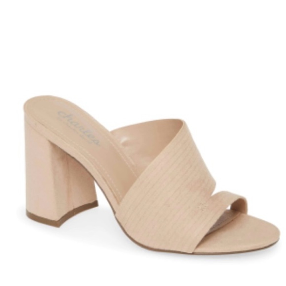 Charles David Suede Nude Sandal